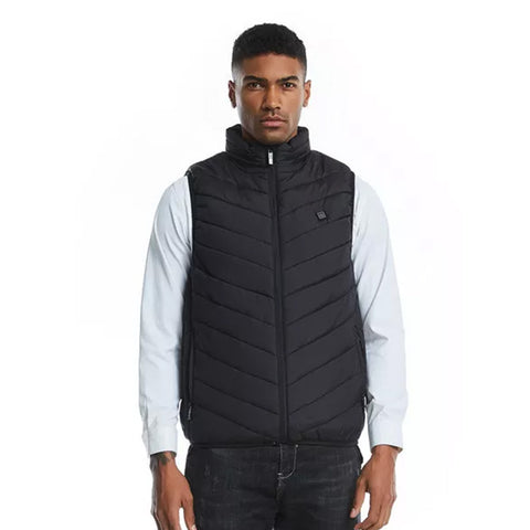 ThermoGilet™ - Gilet chauffant sans manches avec 8 zones de chaleur