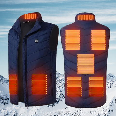 ThermoGilet™ - Gilet chauffant sans manches avec 8 zones de chaleur